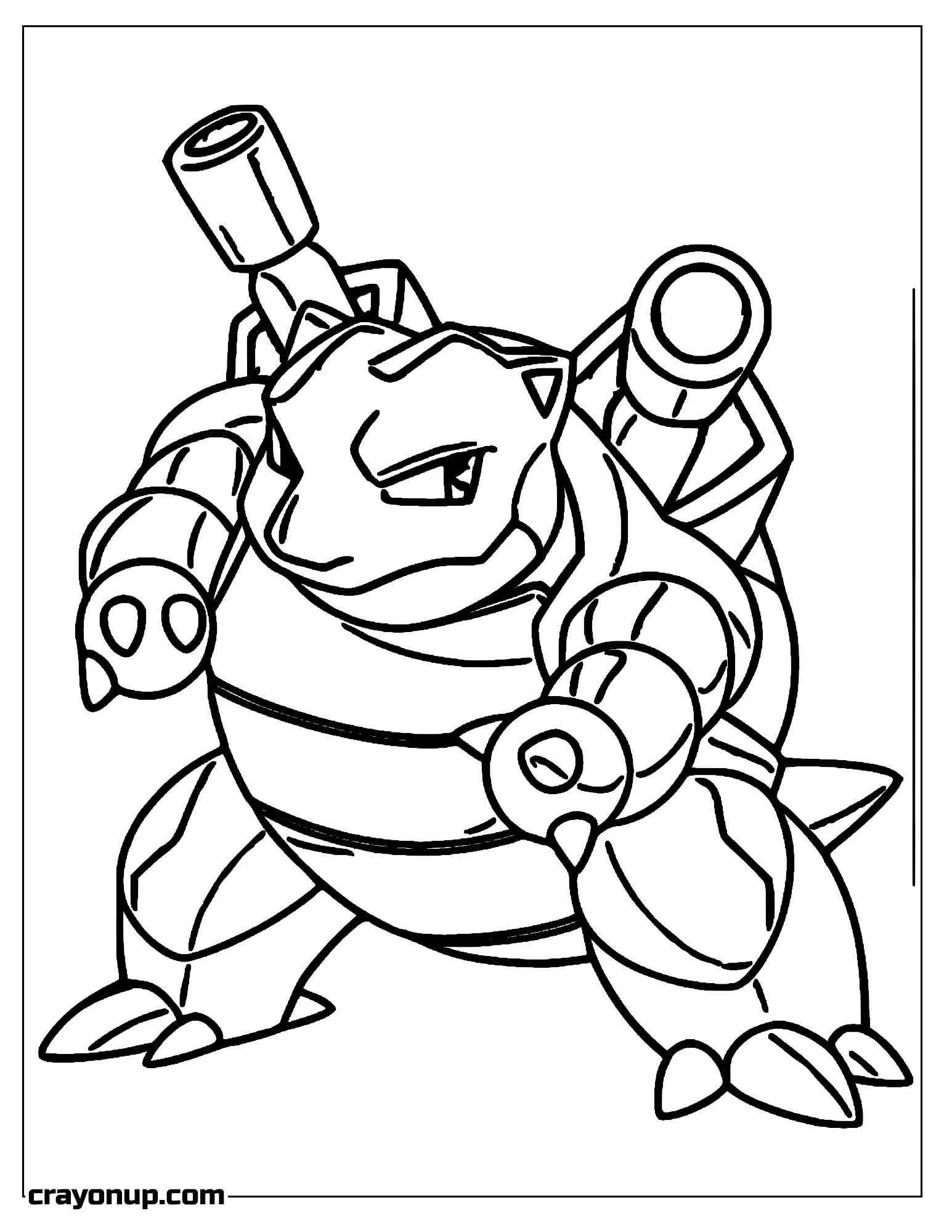  Coloring Page of blastoise Pokemon Character Coloring Sheet