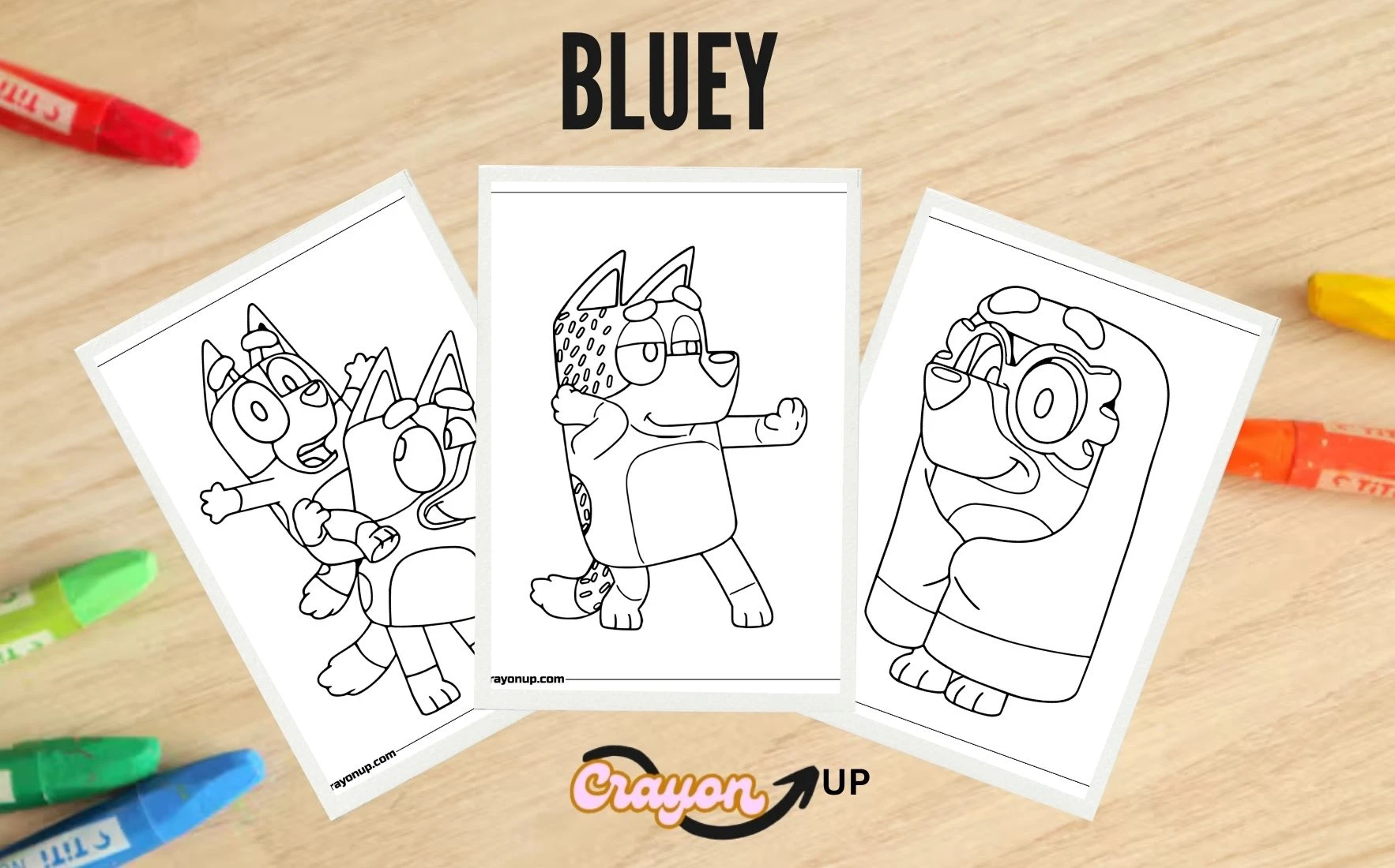 bluey coloring pages Featured Image