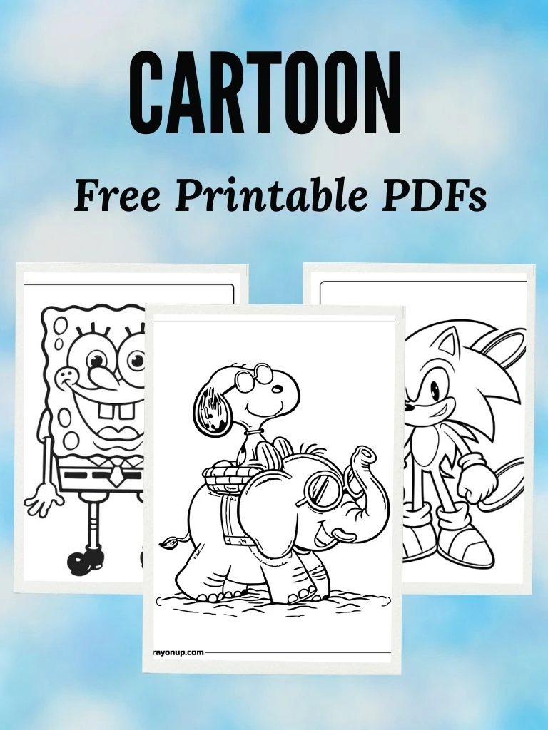 Cartoon Coloring Page Featured Image
