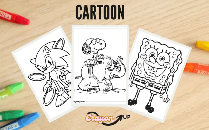 Cartoon Coloring Pages (Free PDF Printables)