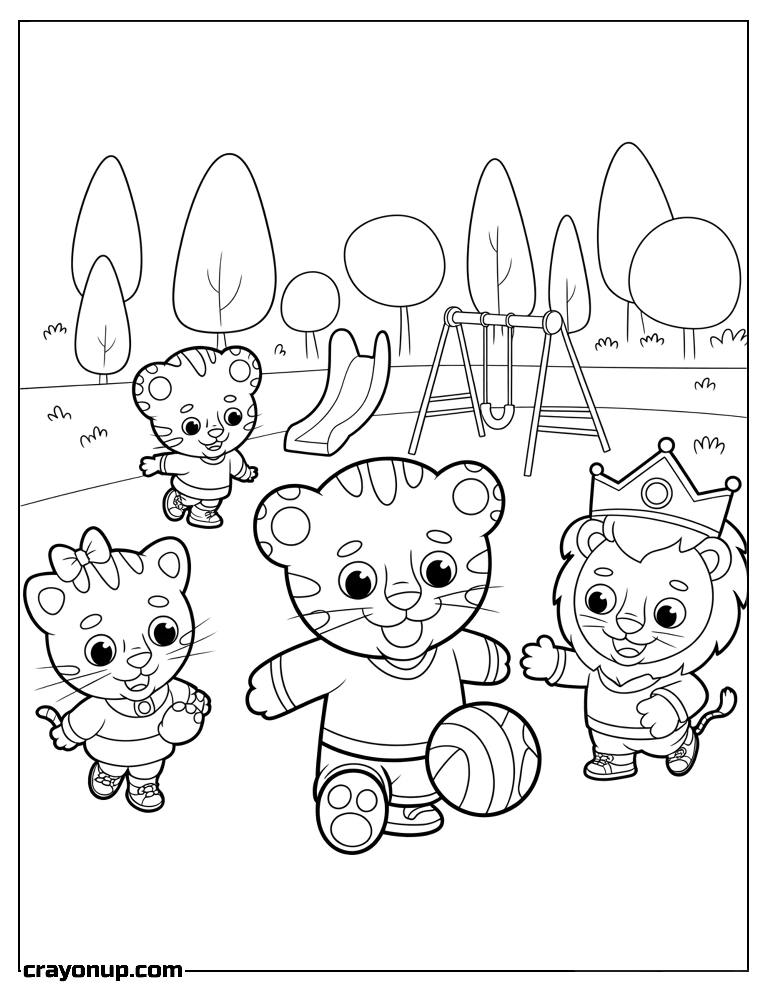 Coloring Page of Daniel Tiger Coloring Page – Simple & Fun