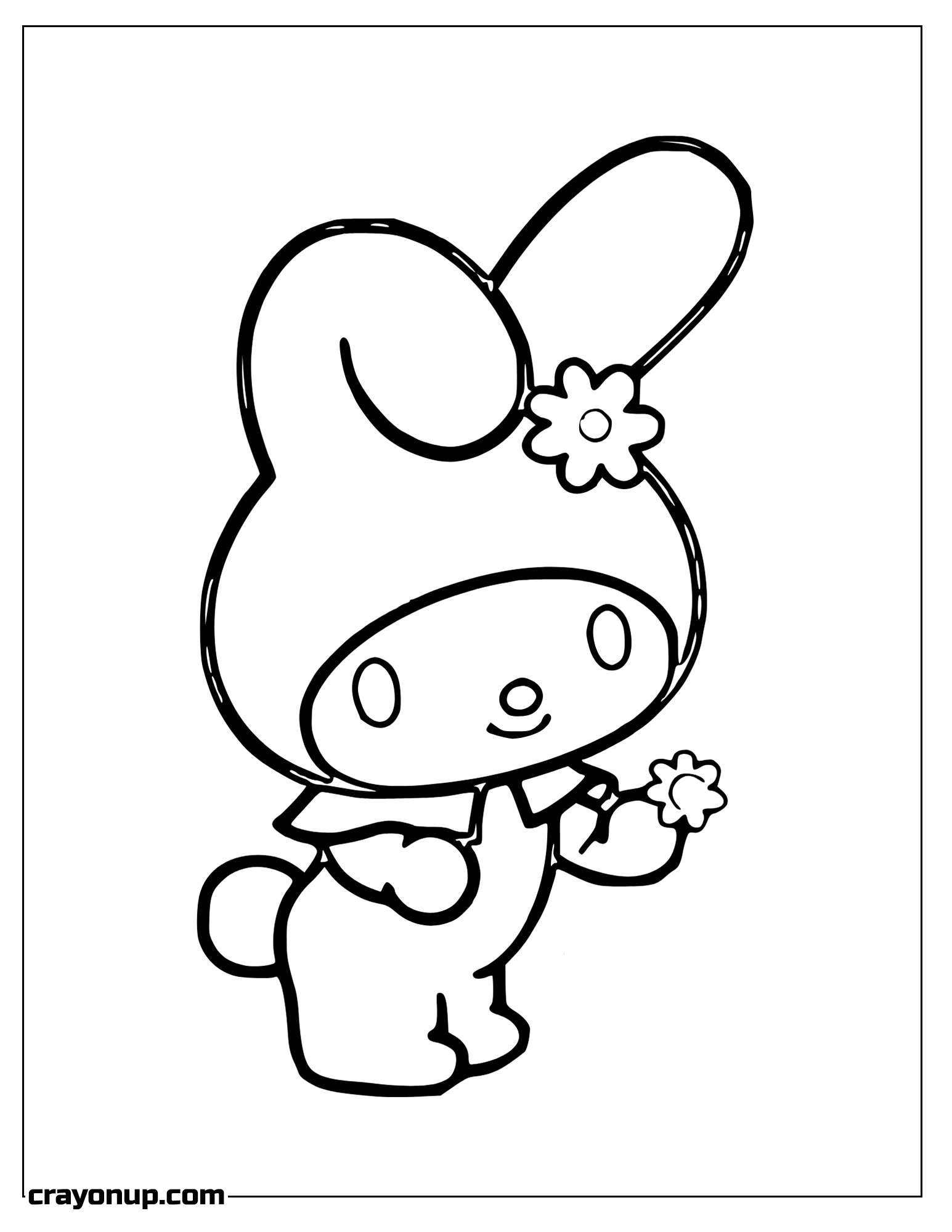 Coloring Page of Free My Melody Coloring Sheets (PDF Download)