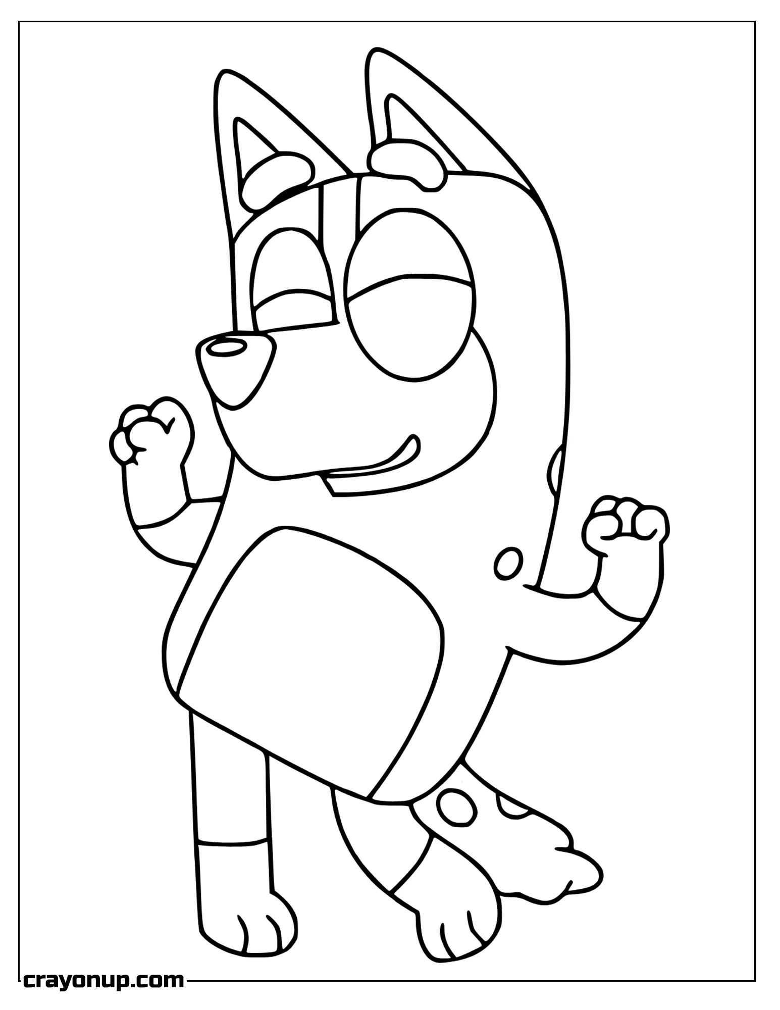 Coloring Page of Kawaii Bingo Coloring Sheet for Kids