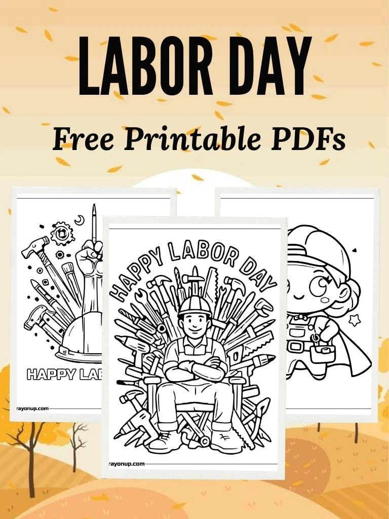 Labor Day Coloring Page Featured Image