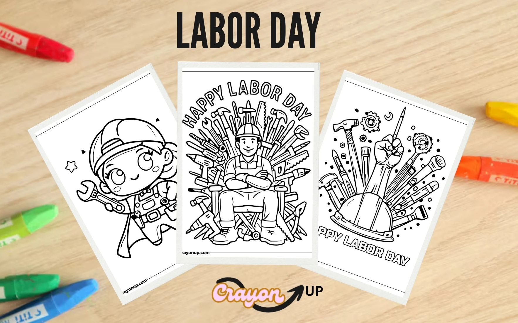 Labor Day Coloring Pages Featured Image