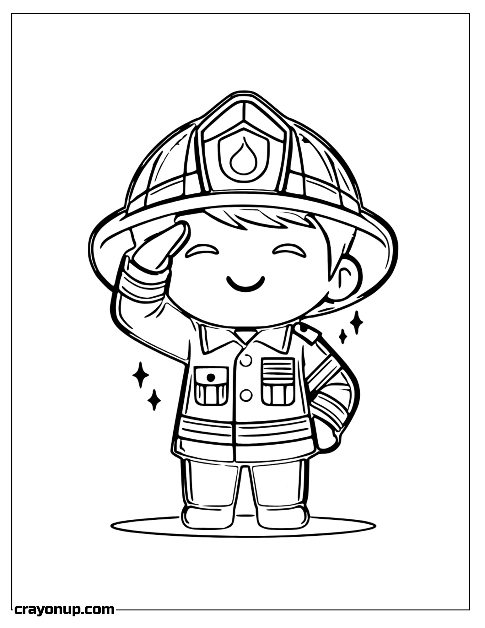  Coloring Page of Labor Day Happy Worker Coloring Page