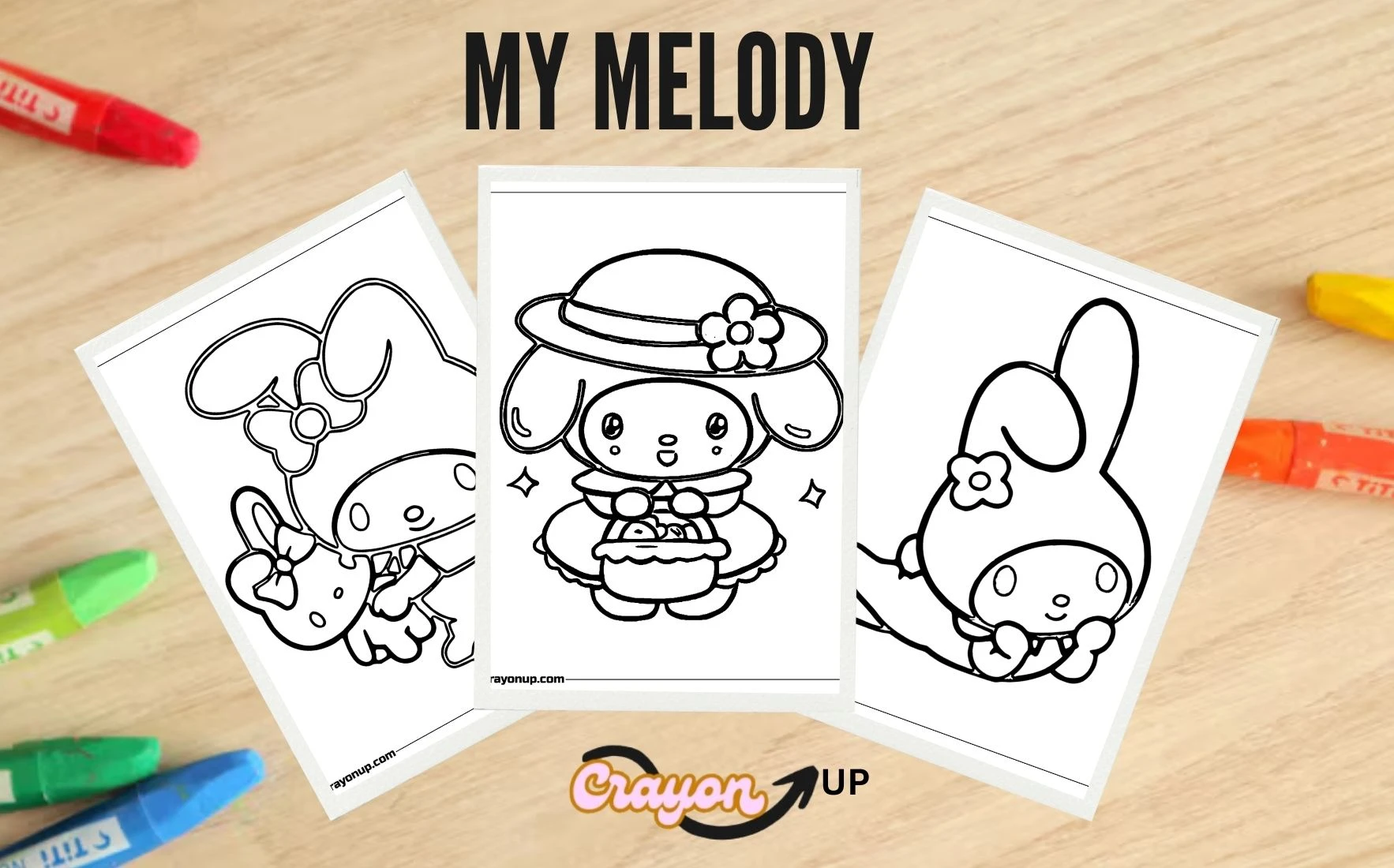 my melody Coloring Pages Featured Image