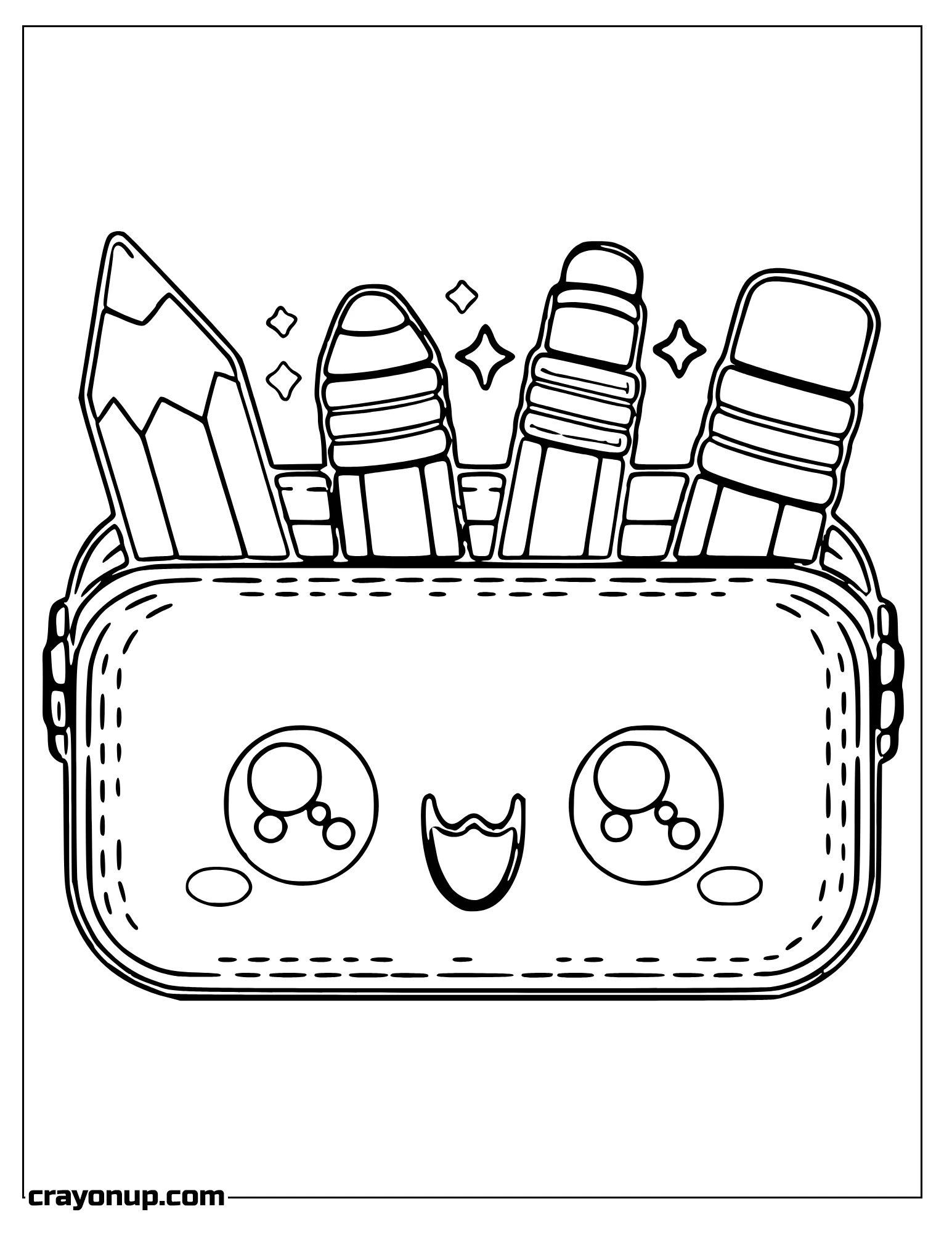 omyy Coloring Page of Pencil case