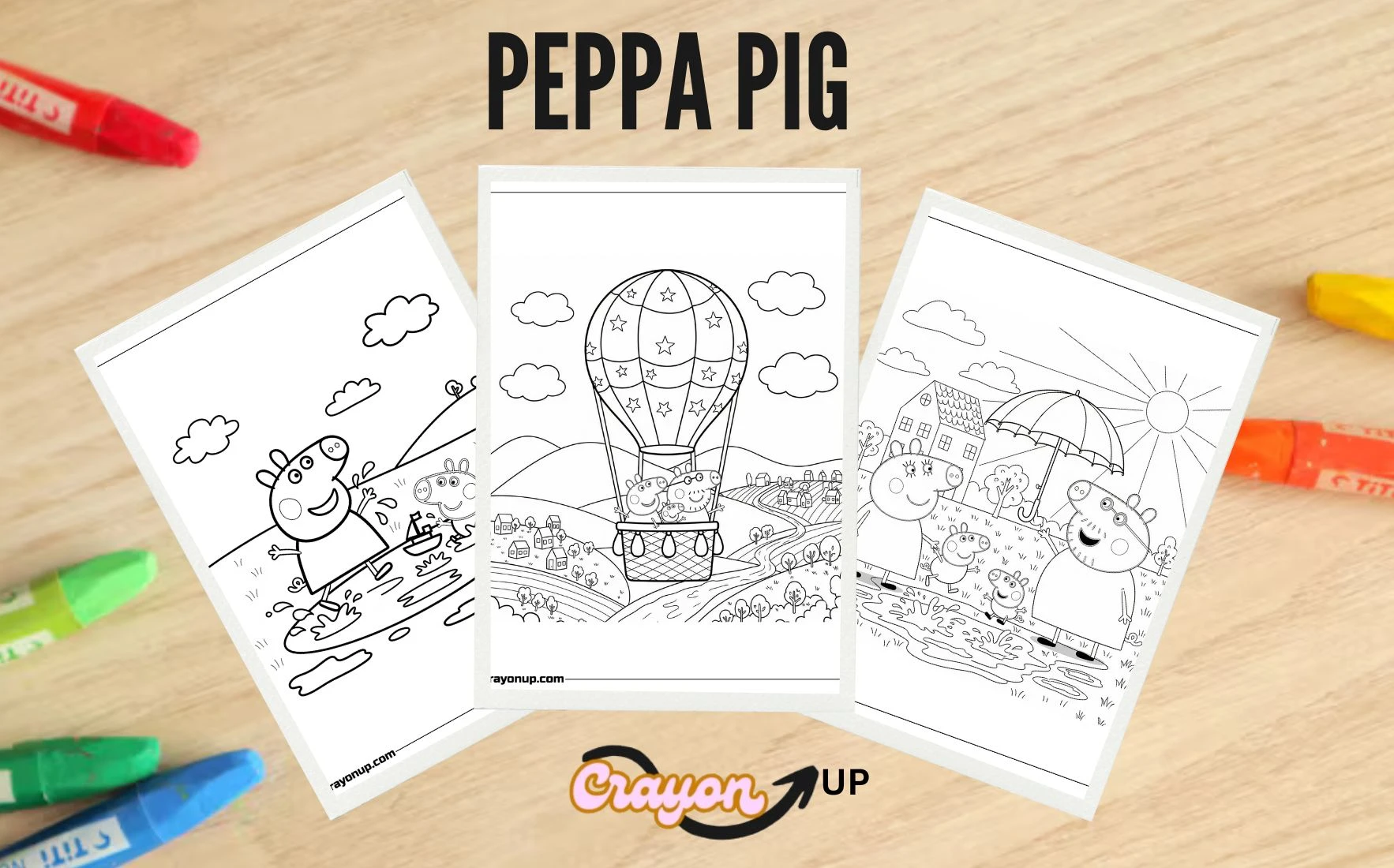 Peppa Pig Coloring Pages Featured Image