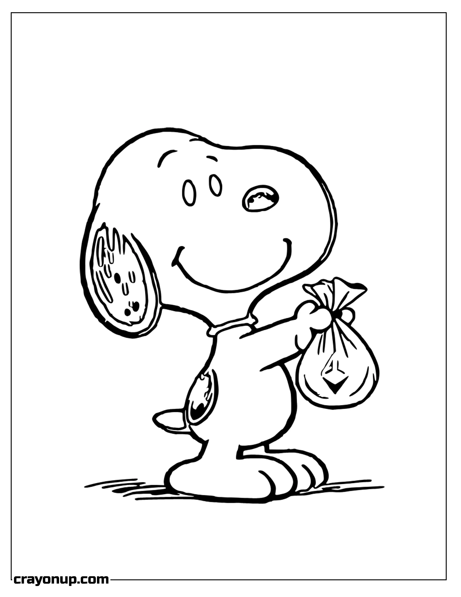 Coloring Page of snoopy to color