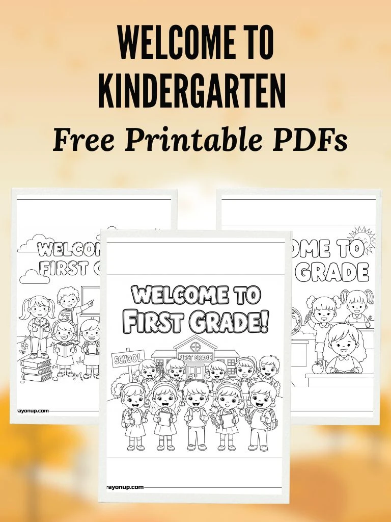 welcome to first grade coloring page Featured Image