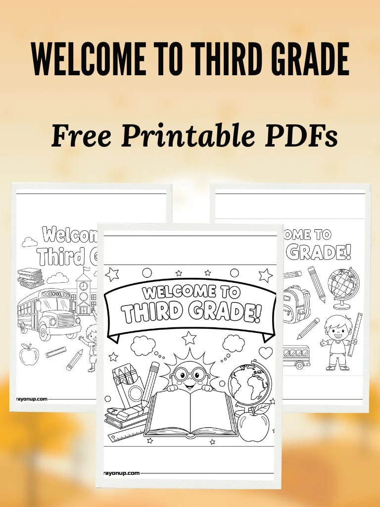 welcome to third grade coloring page Featured Image