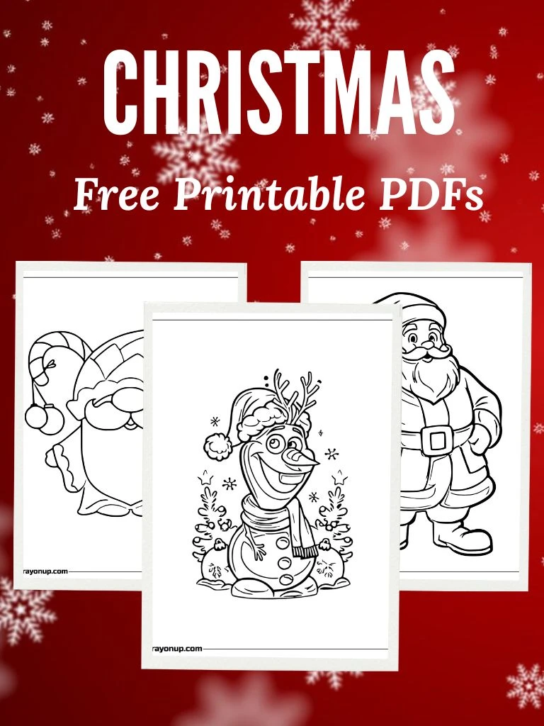 CHRISTMAS COLORING PAGES Featured Image
